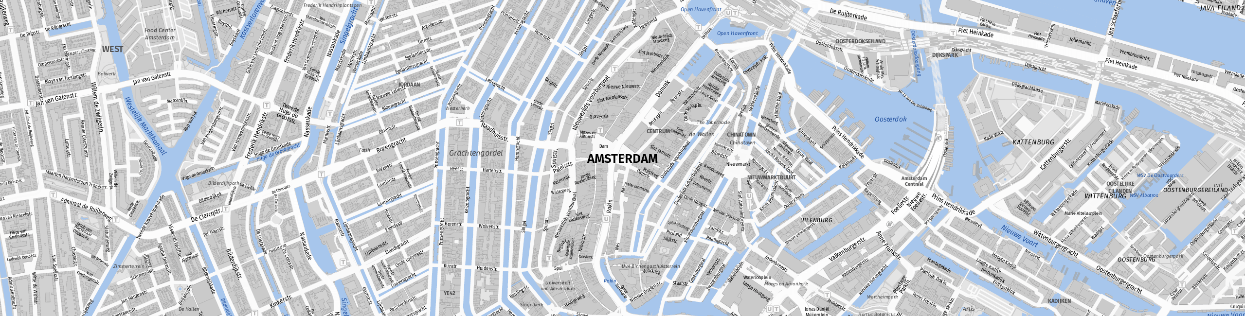 Stadtplan Amsterdam zum Downloaden.