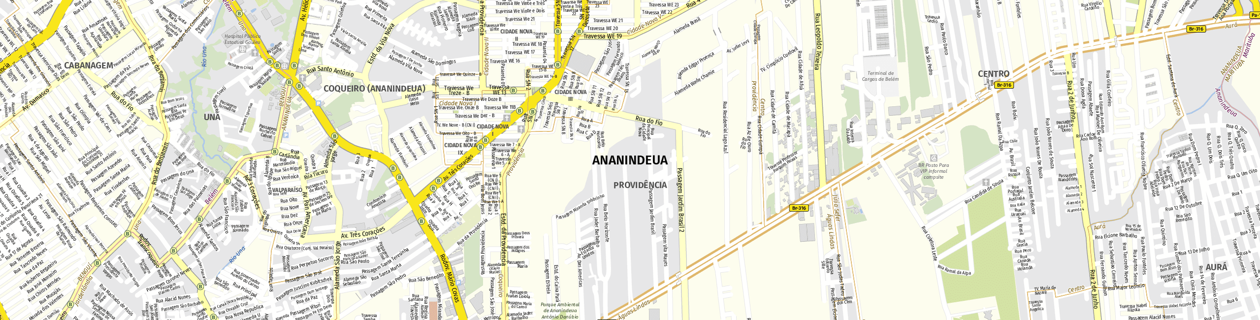 Stadtplan Ananindeua zum Downloaden.
