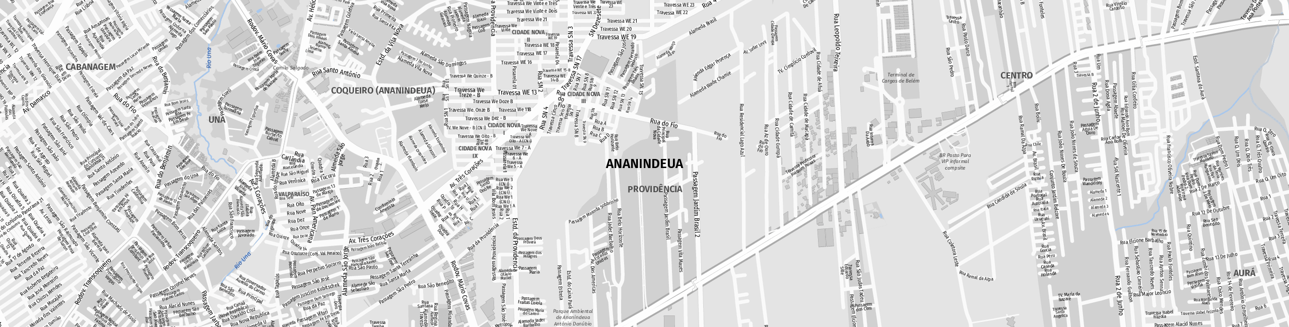 Stadtplan Ananindeua zum Downloaden.