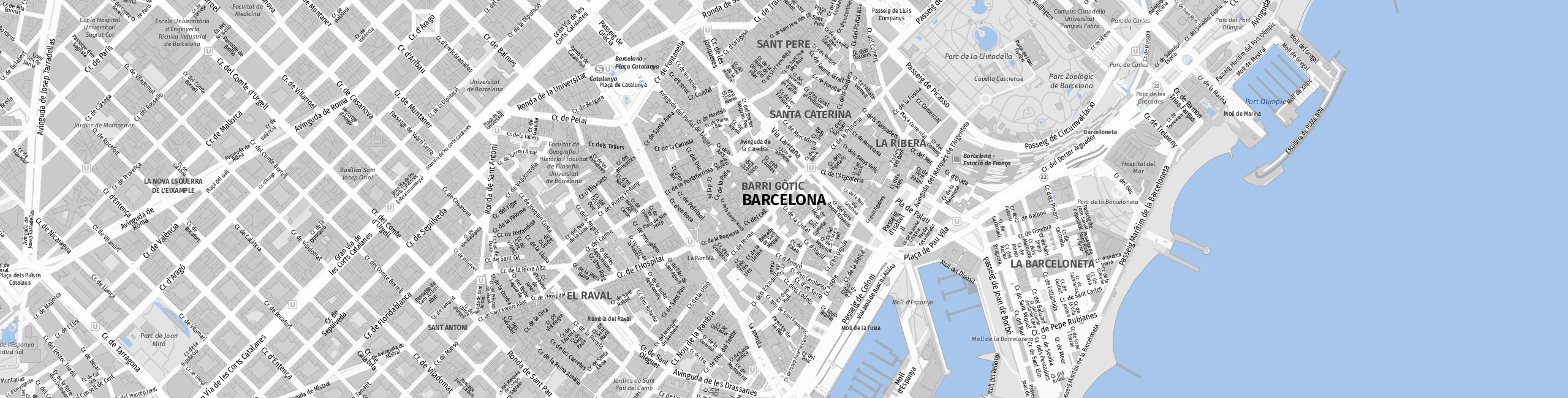 Stadtplan Barcelona zum Downloaden.