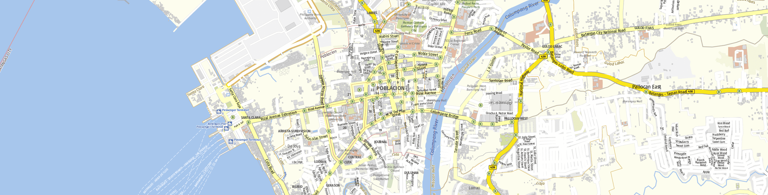 Stadtplan Batangas City zum Downloaden.
