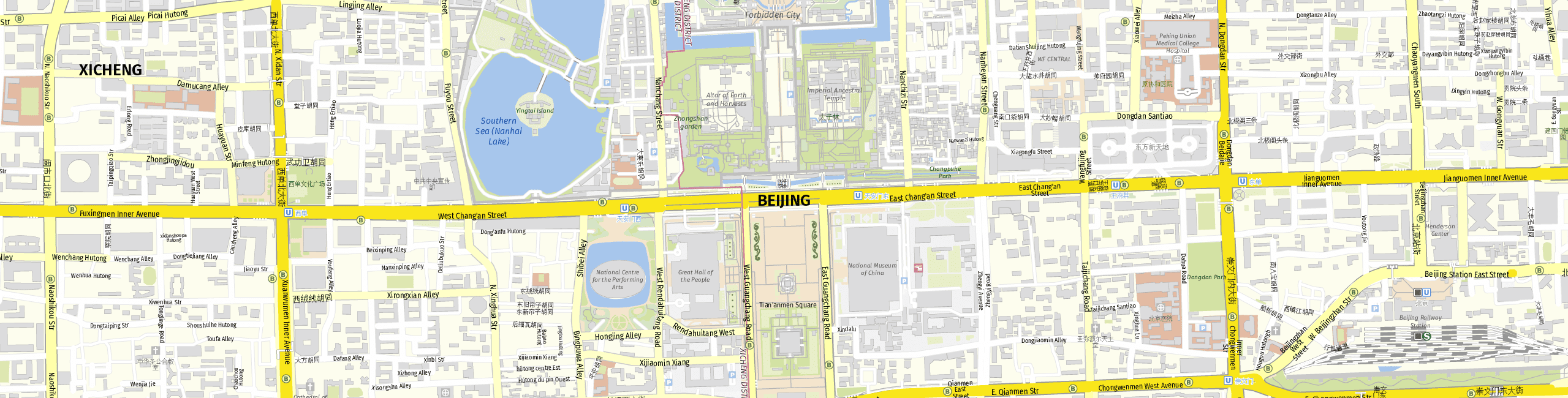 Stadtplan Peking zum Downloaden.