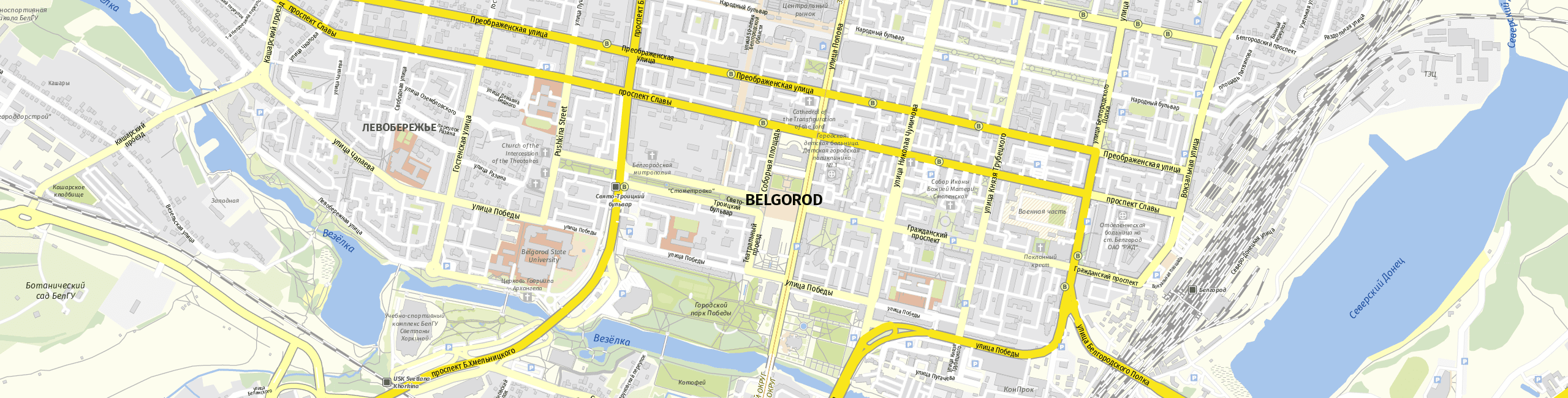 Stadtplan Belgorod zum Downloaden.