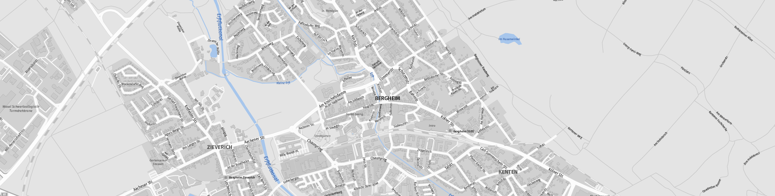 Stadtplan Bergheim zum Downloaden.