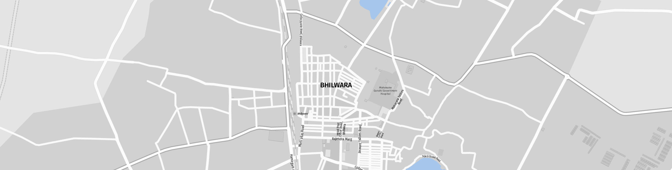 Stadtplan Bhilwara zum Downloaden.