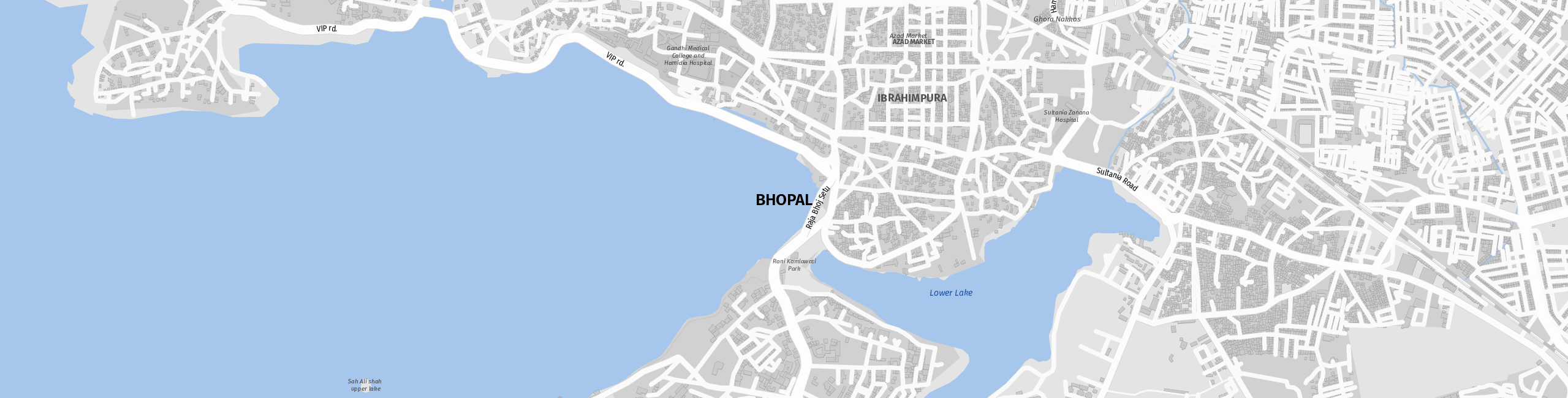 Stadtplan Bhopal zum Downloaden.