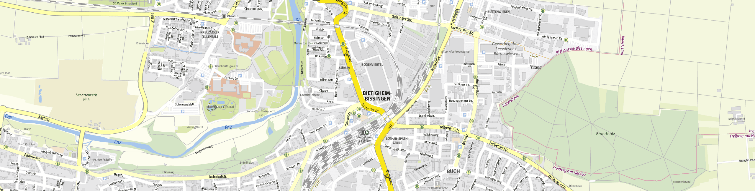 Stadtplan Bietigheim-Bissingen zum Downloaden.