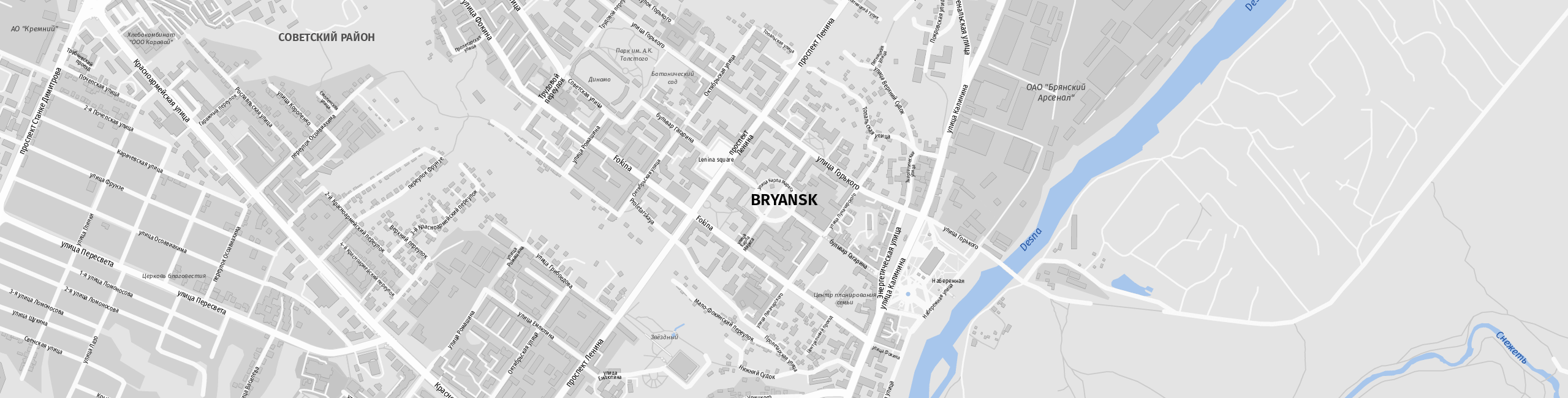 Stadtplan Bryansk zum Downloaden.