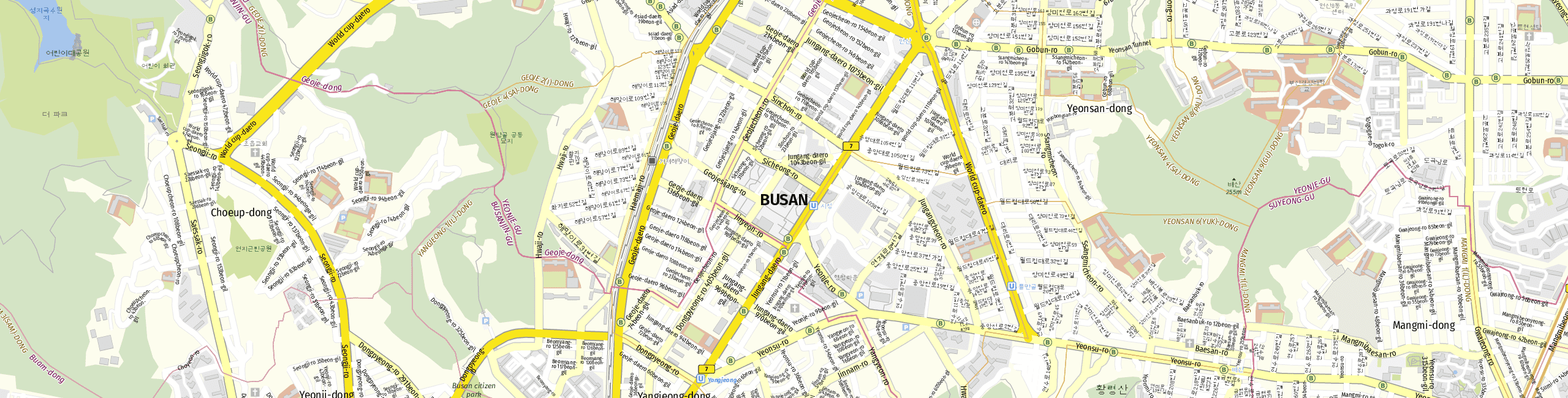 Stadtplan Busan zum Downloaden.