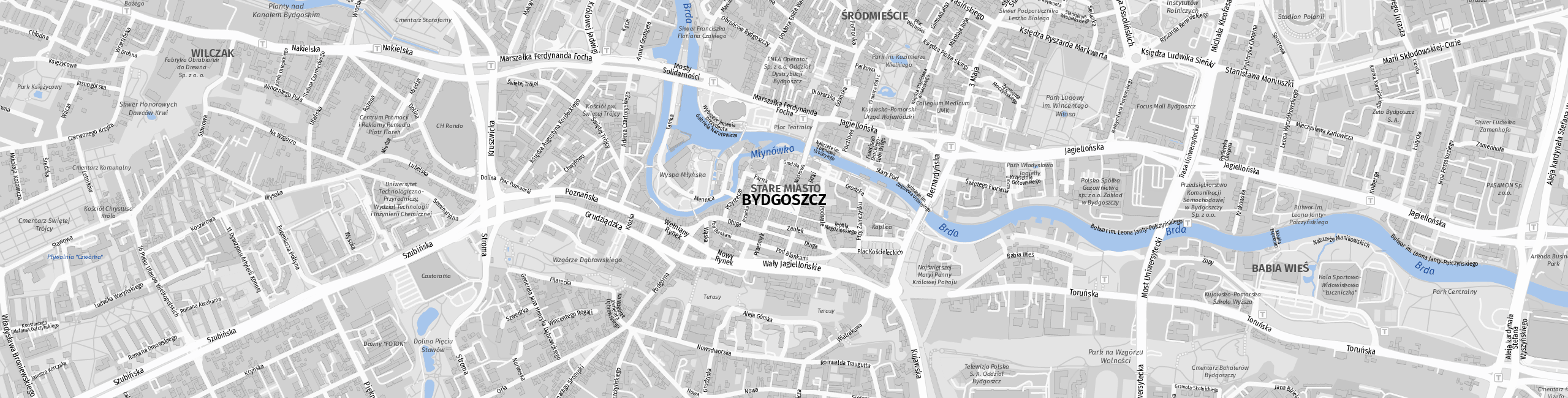 Stadtplan Bydgoszcz zum Downloaden.