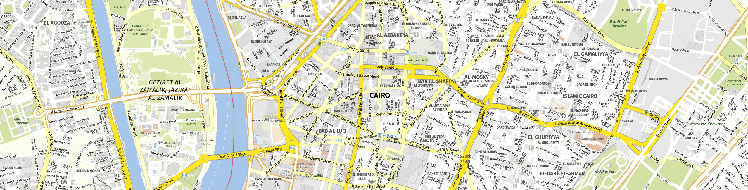 Stadtplan Cairo zum Downloaden.