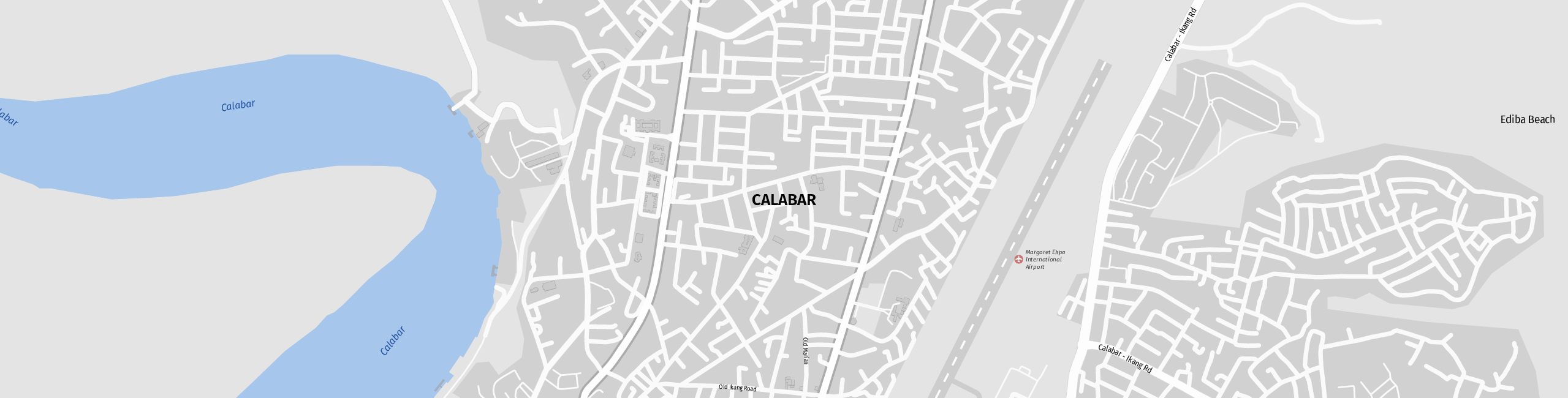 Stadtplan Calabar zum Downloaden.