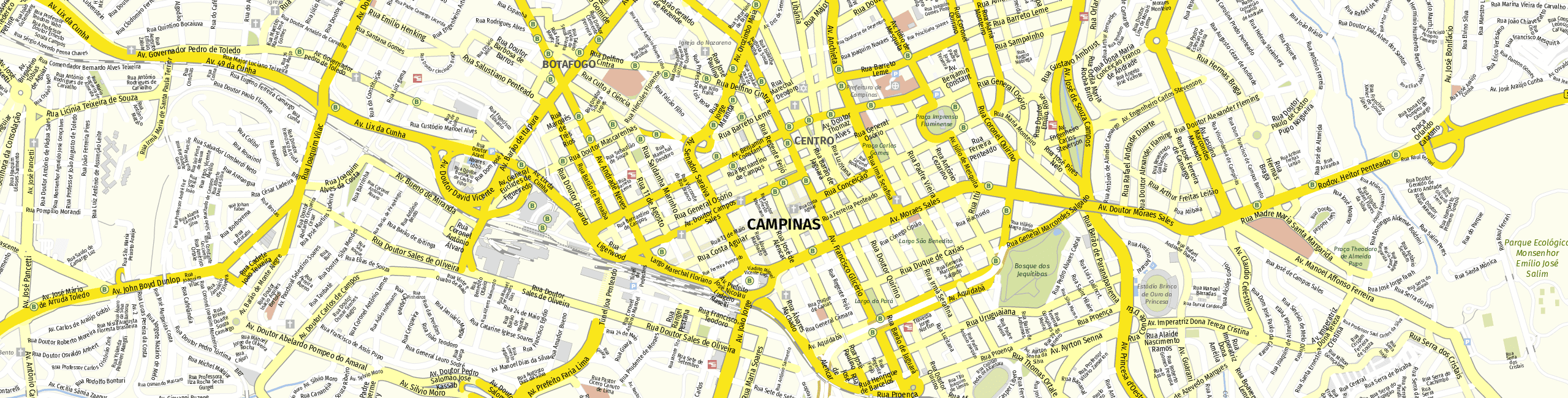 Stadtplan Campinas zum Downloaden.