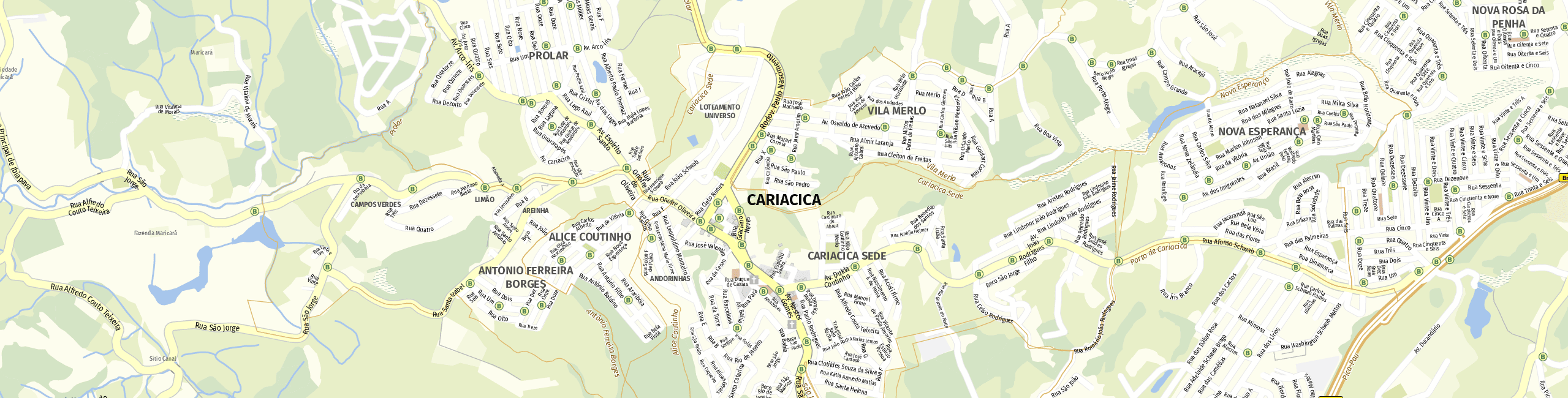 Stadtplan Cariacica zum Downloaden.