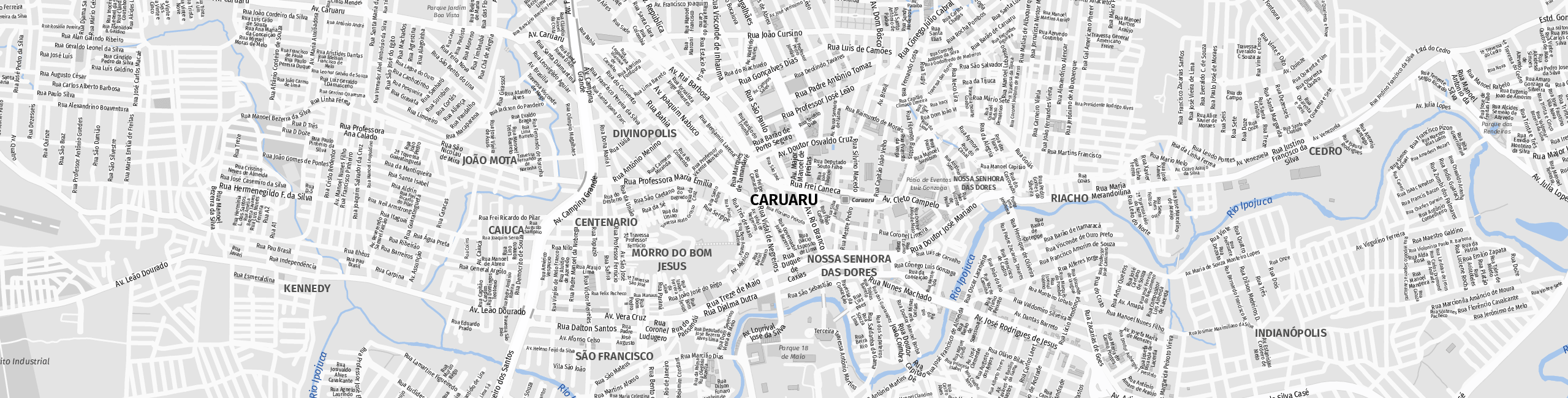 Stadtplan Caruaru zum Downloaden.
