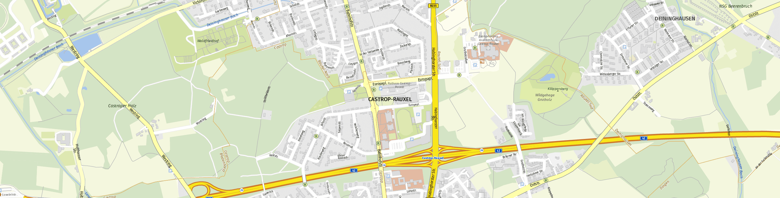 Stadtplan Castrop-Rauxel zum Downloaden.
