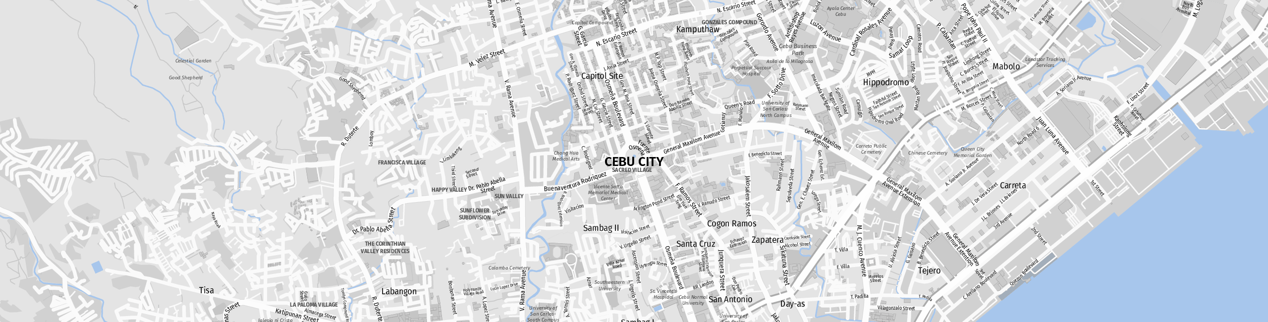 Stadtplan Cebu City zum Downloaden.