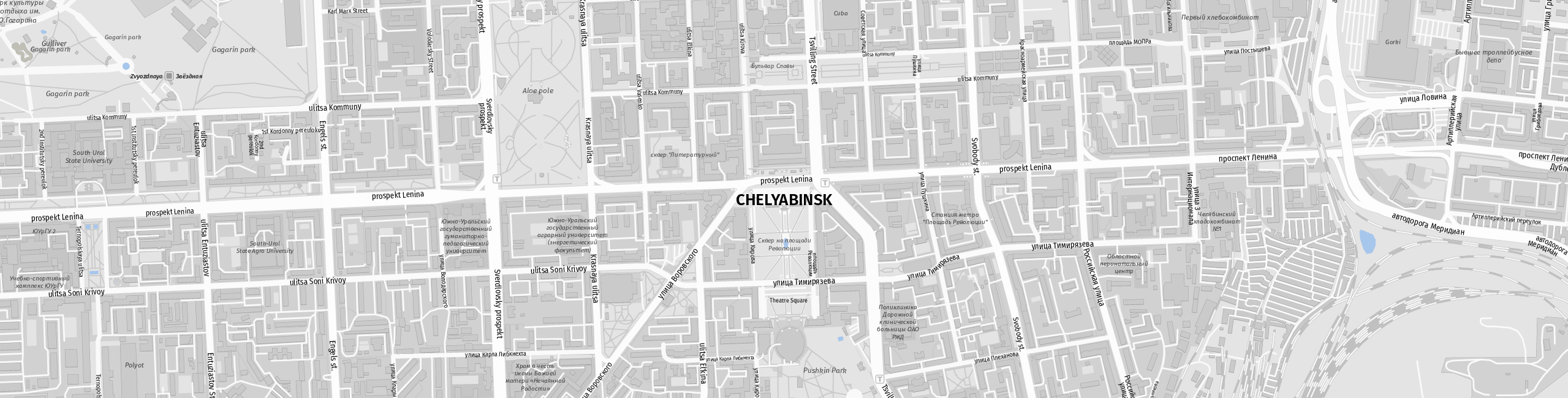 Stadtplan Chelyabinsk zum Downloaden.