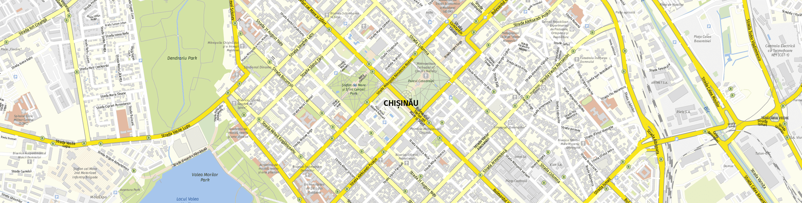Stadtplan Kischinau zum Downloaden.