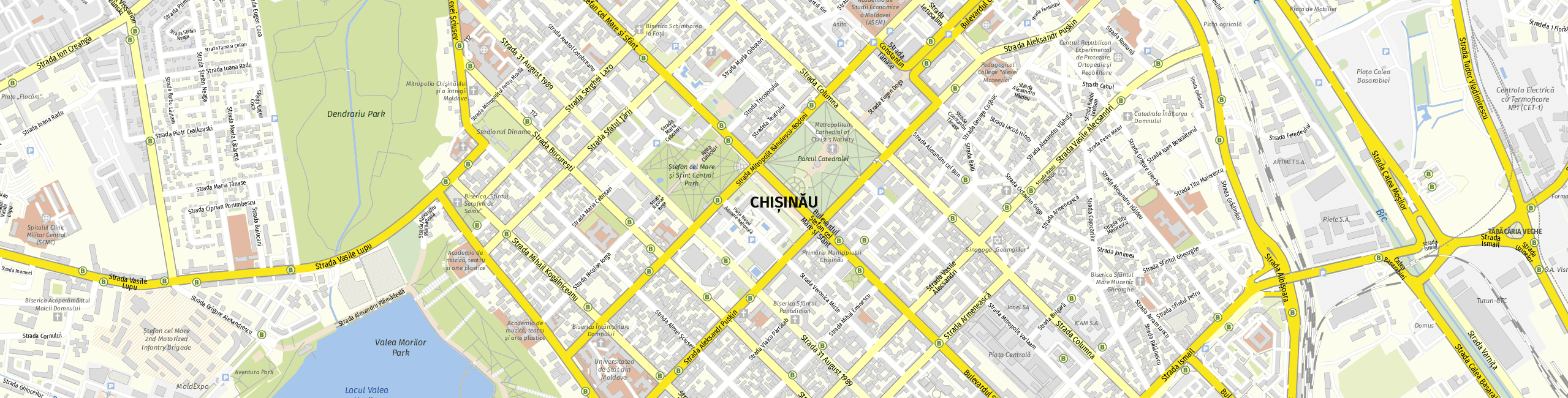 Stadtplan Chișinău zum Downloaden.