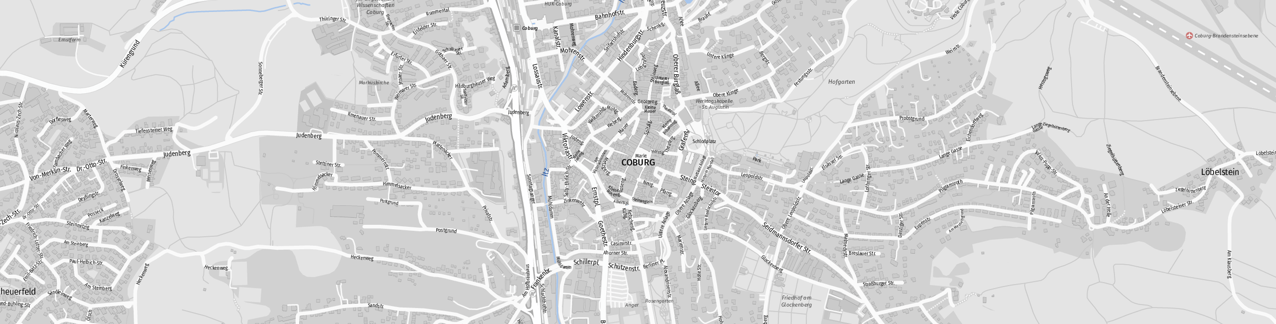 Stadtplan Coburg zum Downloaden.