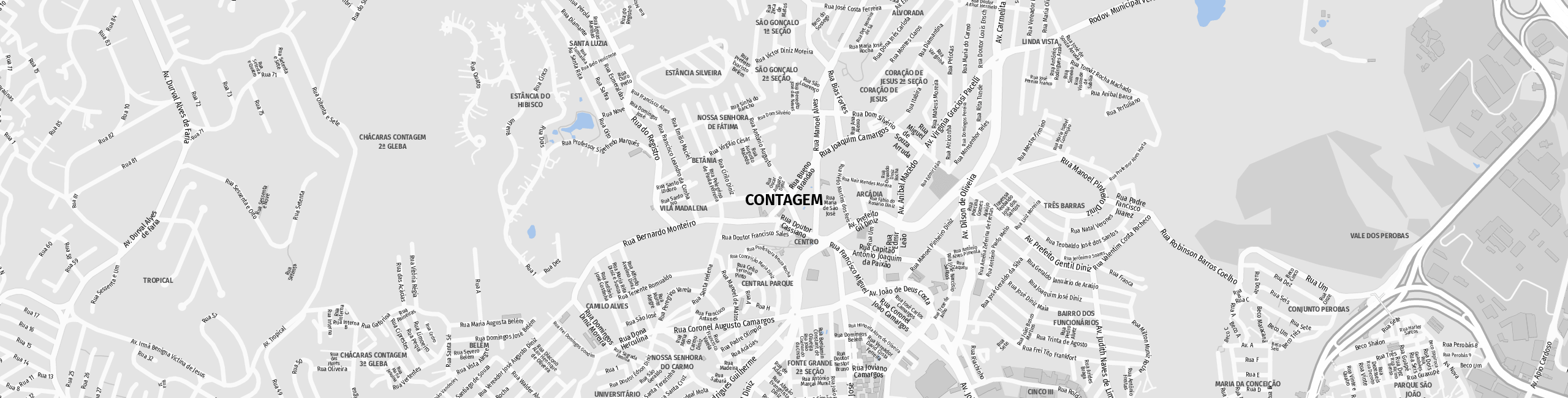Stadtplan Contagem zum Downloaden.