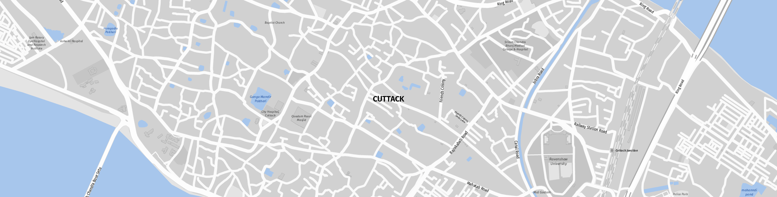 Stadtplan Cuttack zum Downloaden.