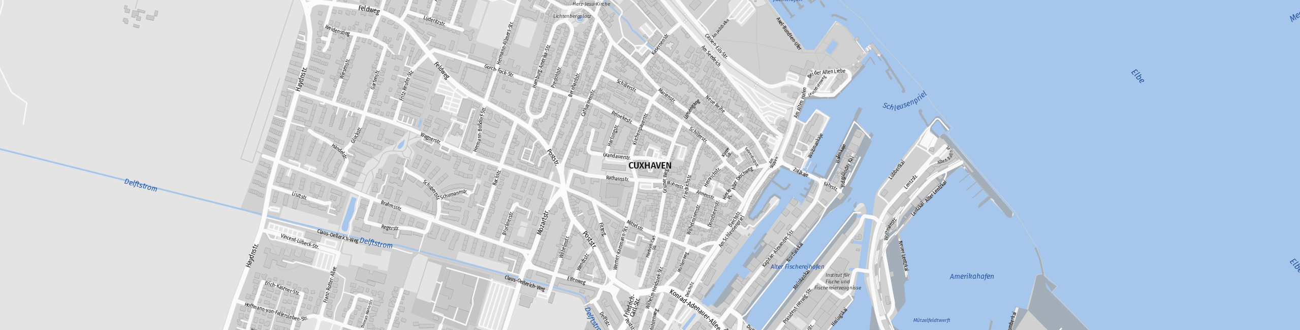 Stadtplan Cuxhaven zum Downloaden.