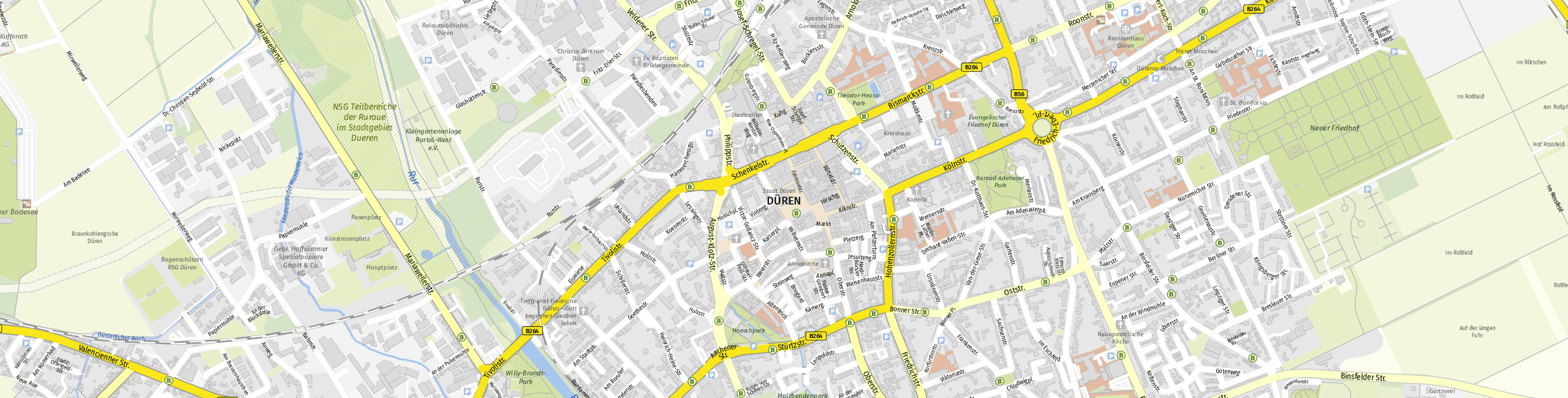 Stadtplan Düren zum Downloaden.