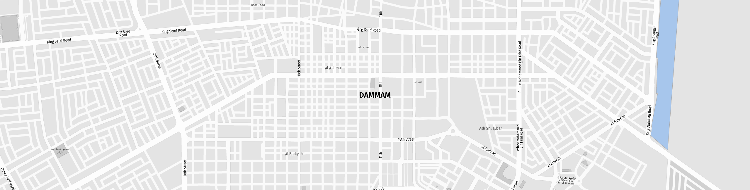 Stadtplan Ad Dammam zum Downloaden.