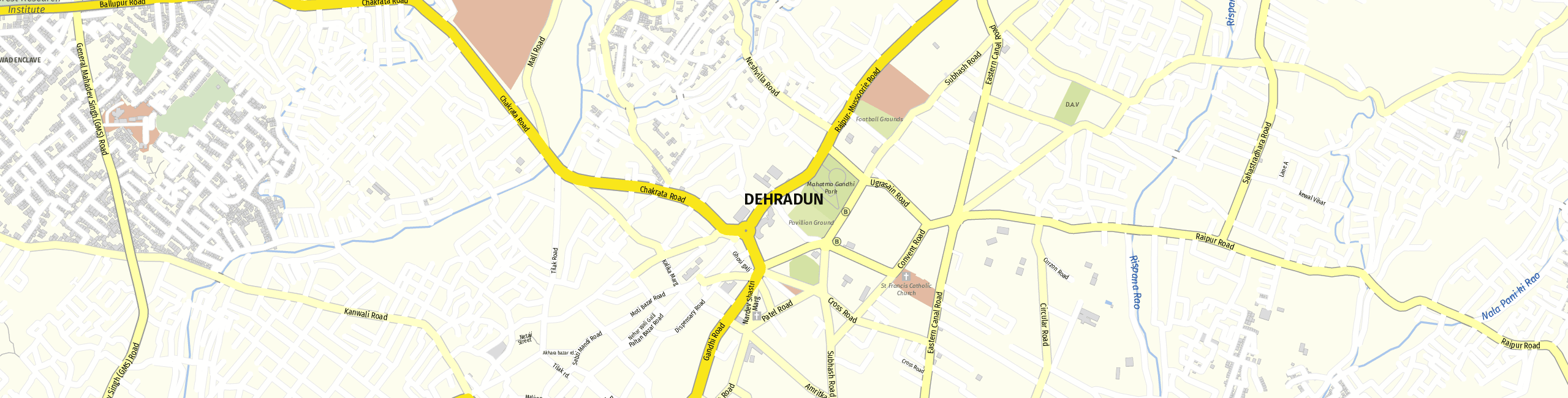 Stadtplan Dehradun zum Downloaden.