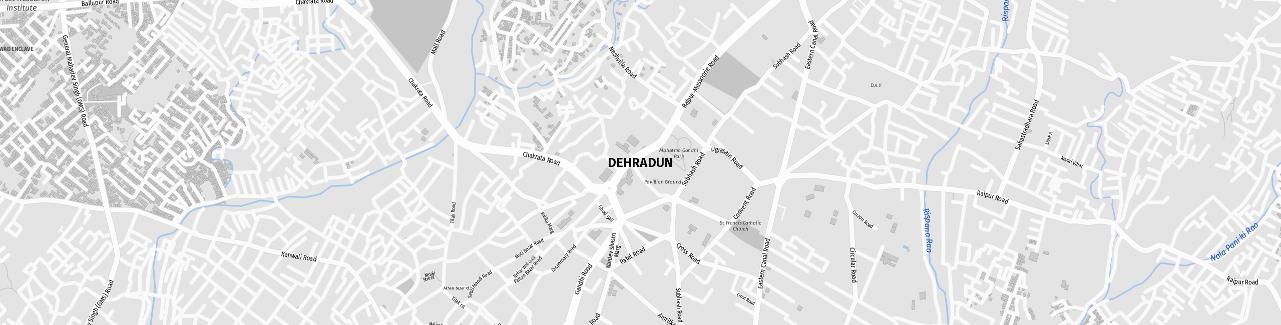 Stadtplan Dehradun zum Downloaden.