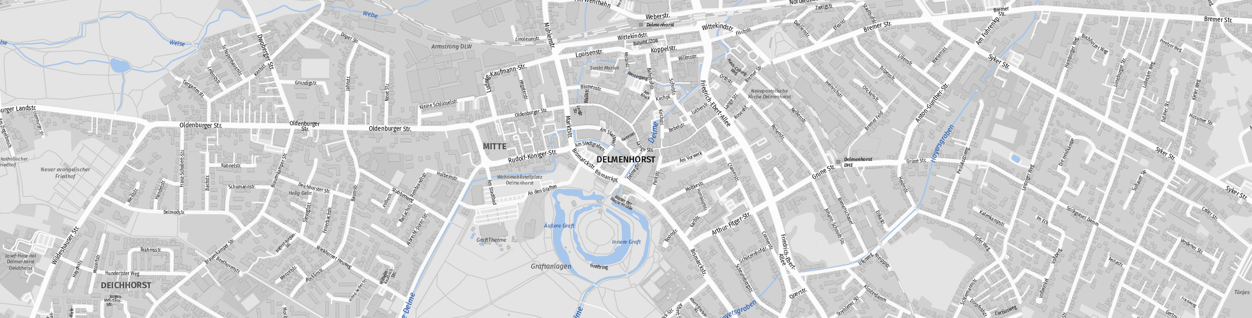 Stadtplan Delmenhorst zum Downloaden.