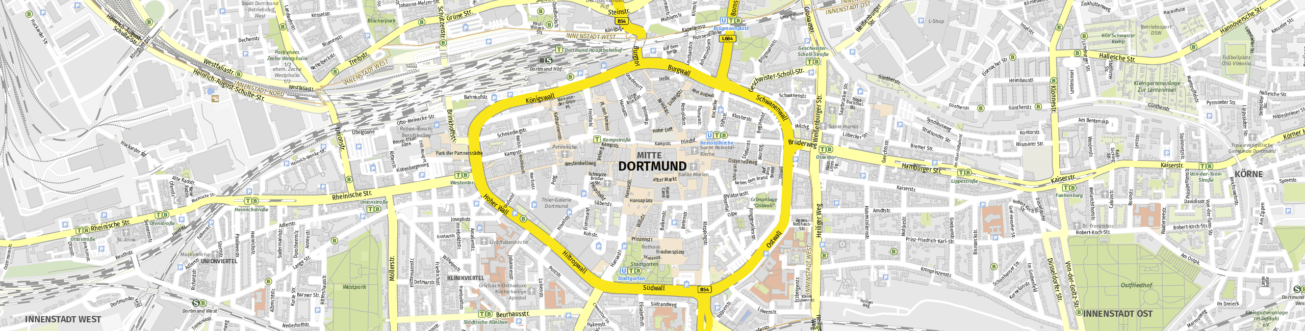 Stadtplan Dortmund zum Downloaden.