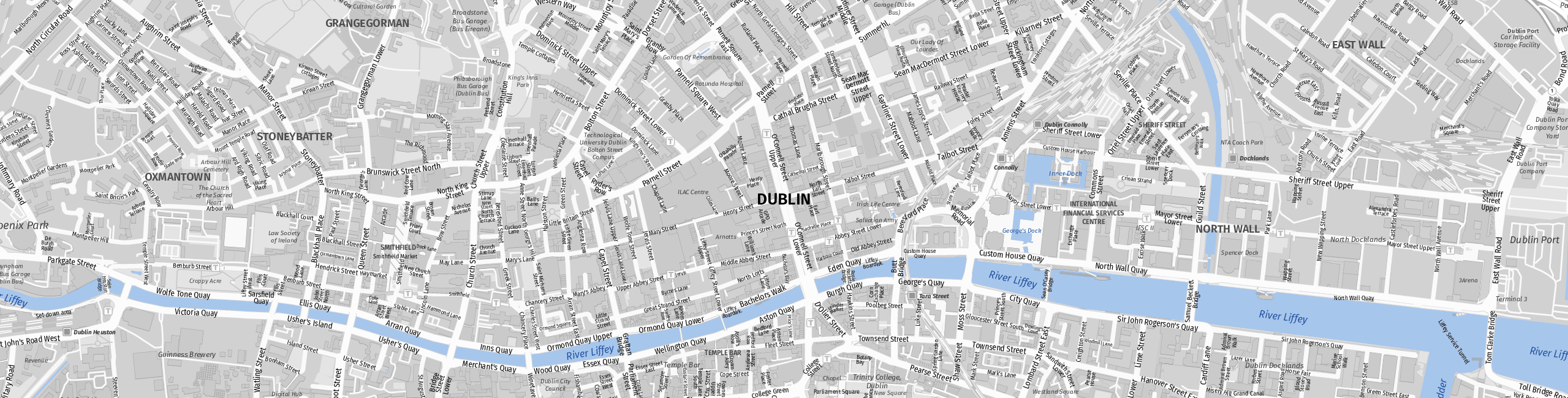 Stadtplan Dublin zum Downloaden.