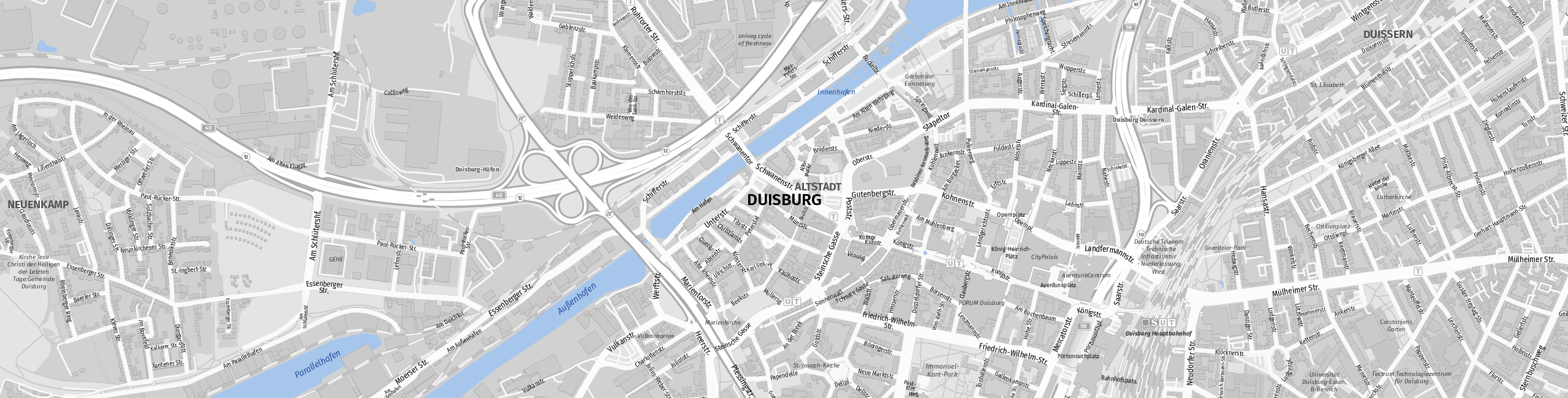 Stadtplan Duisburg zum Downloaden.