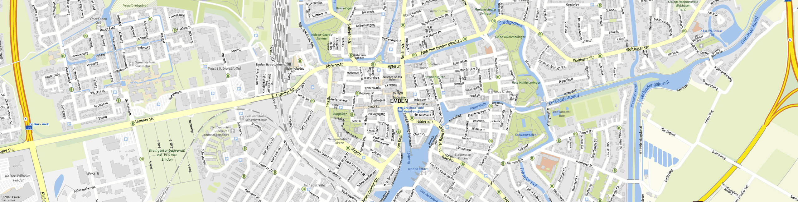 Stadtplan Emden zum Downloaden.