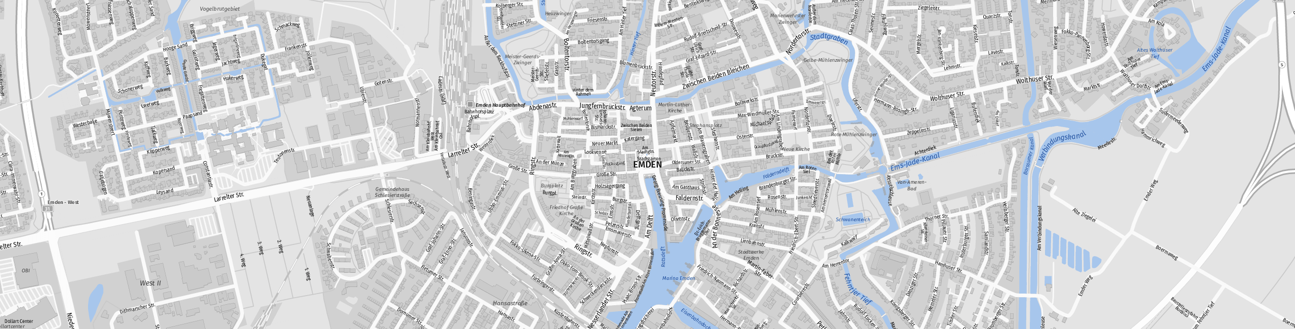 Stadtplan Emden zum Downloaden.