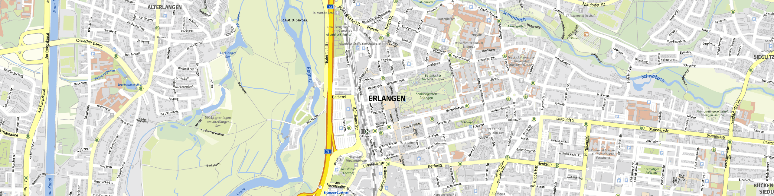 Download Stadtplan Erlangen