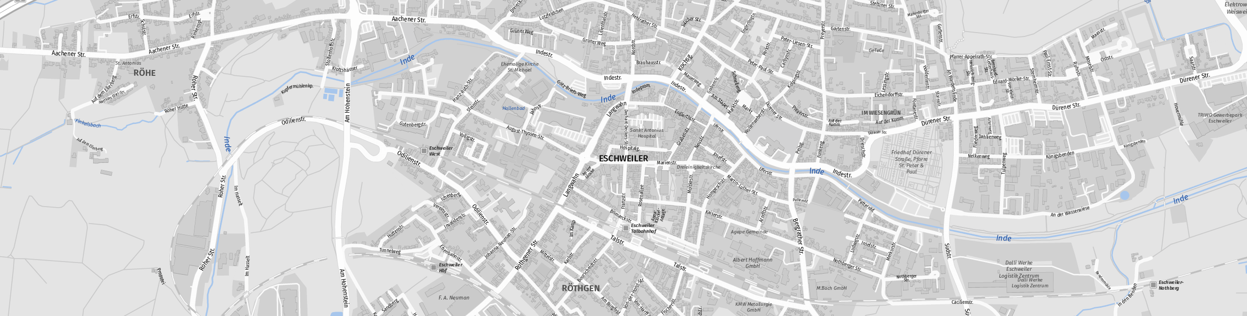 Stadtplan Eschweiler zum Downloaden.