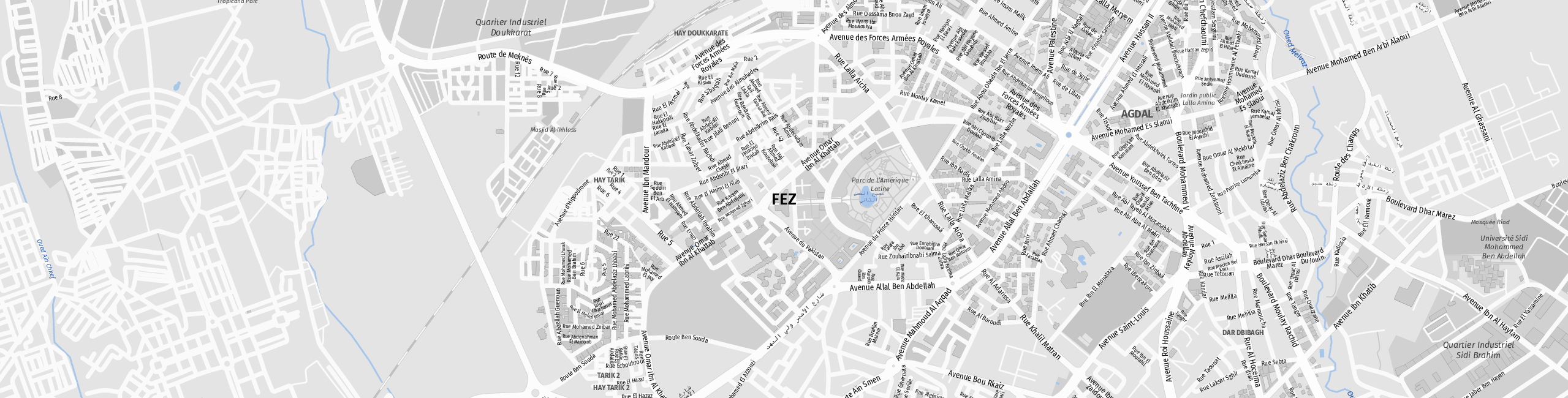 Stadtplan Fès zum Downloaden.