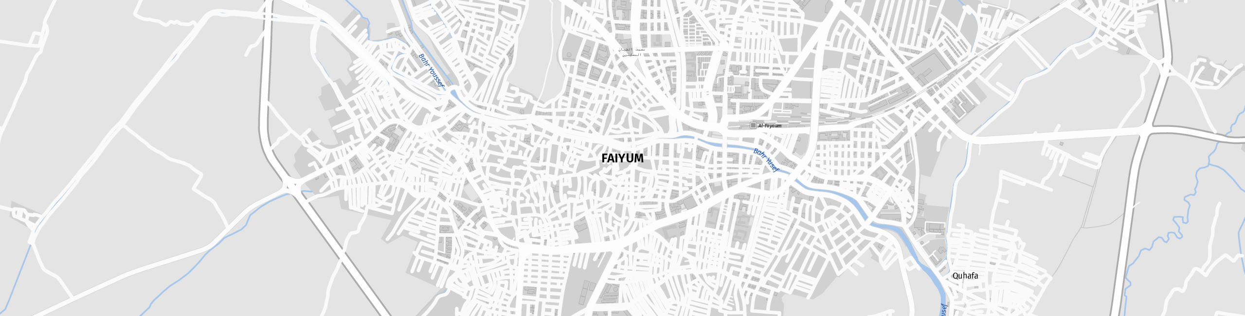 Stadtplan Faiyum zum Downloaden.