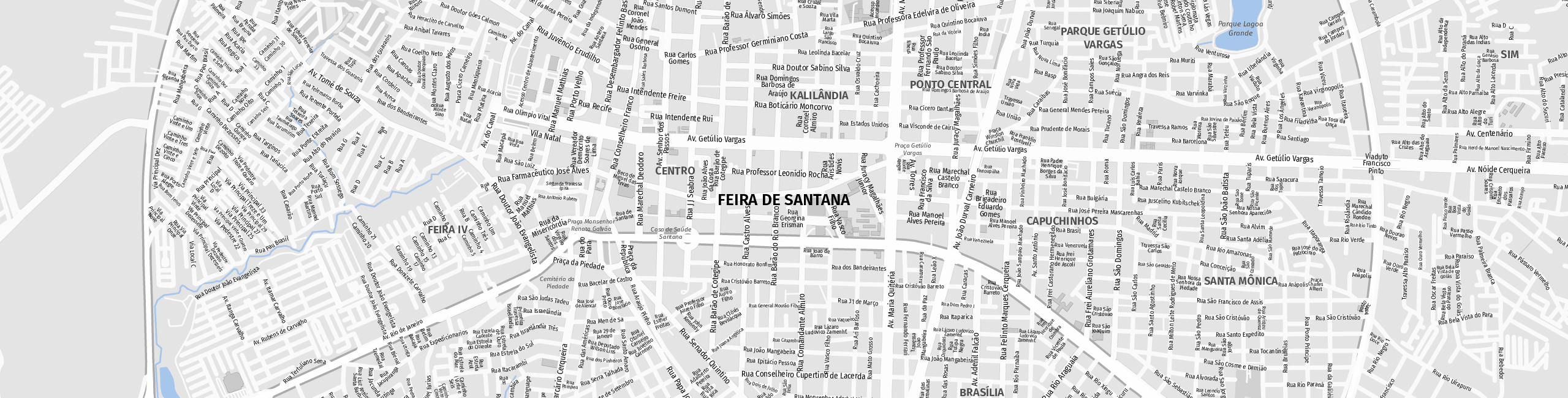 Stadtplan Feira de Santana zum Downloaden.