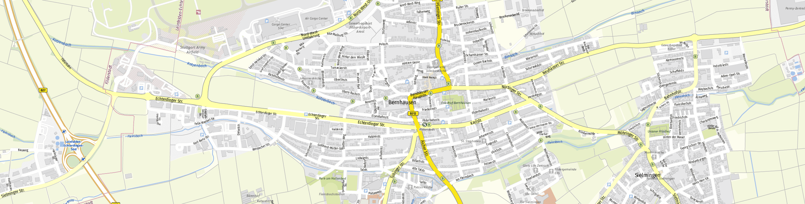 Stadtplan Filderstadt zum Downloaden.