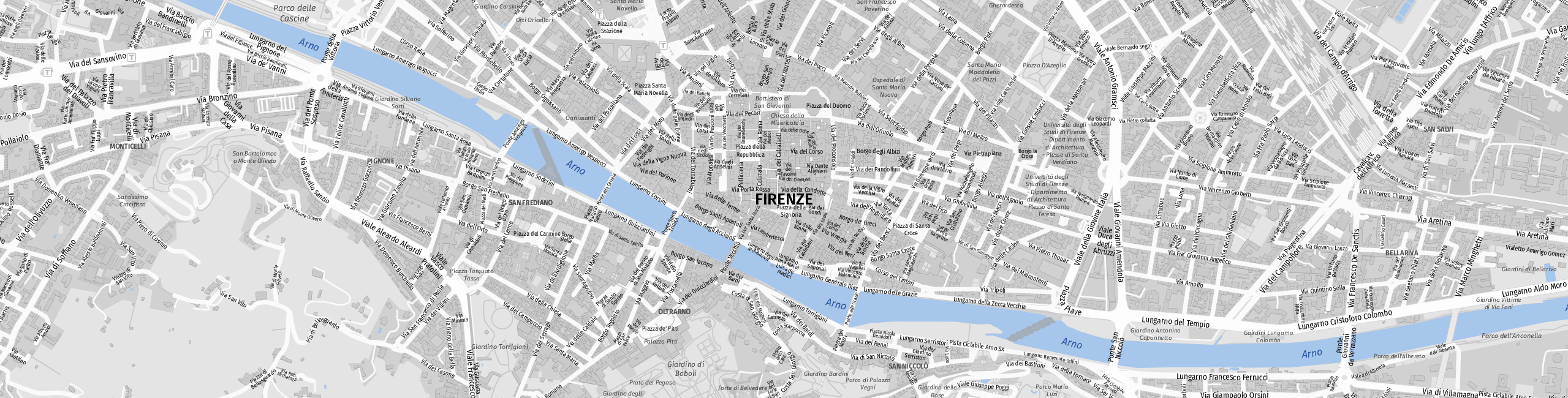Stadtplan Firenze zum Downloaden.