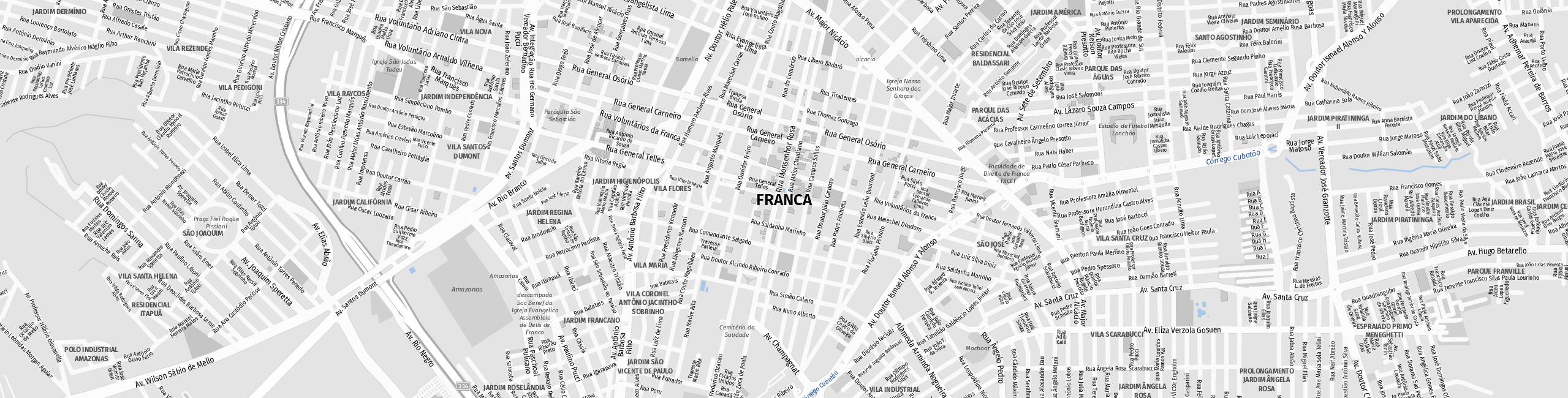 Stadtplan Franca zum Downloaden.