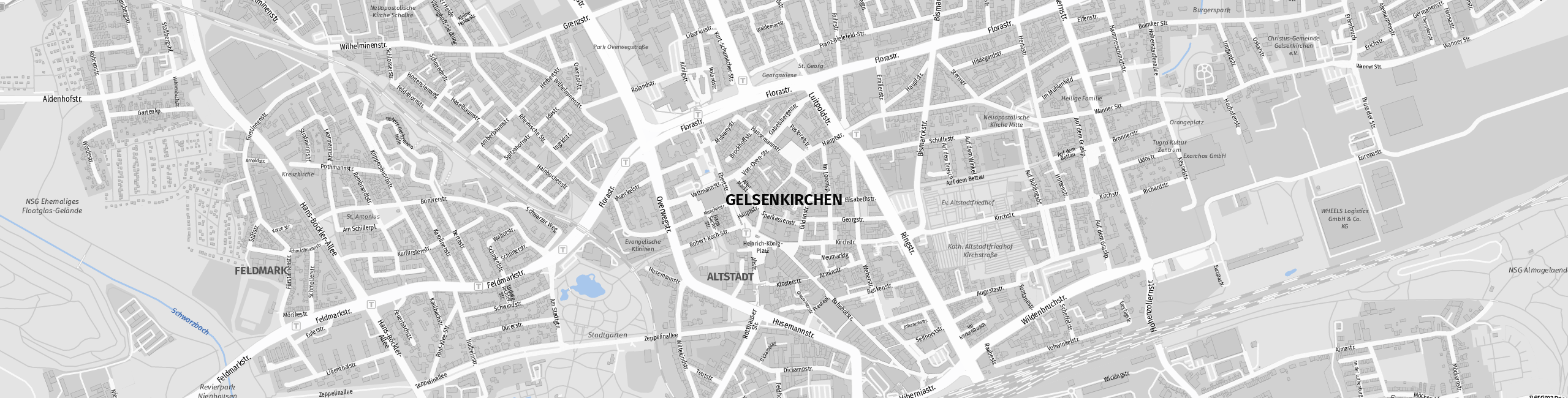 Stadtplan Gelsenkirchen zum Downloaden.