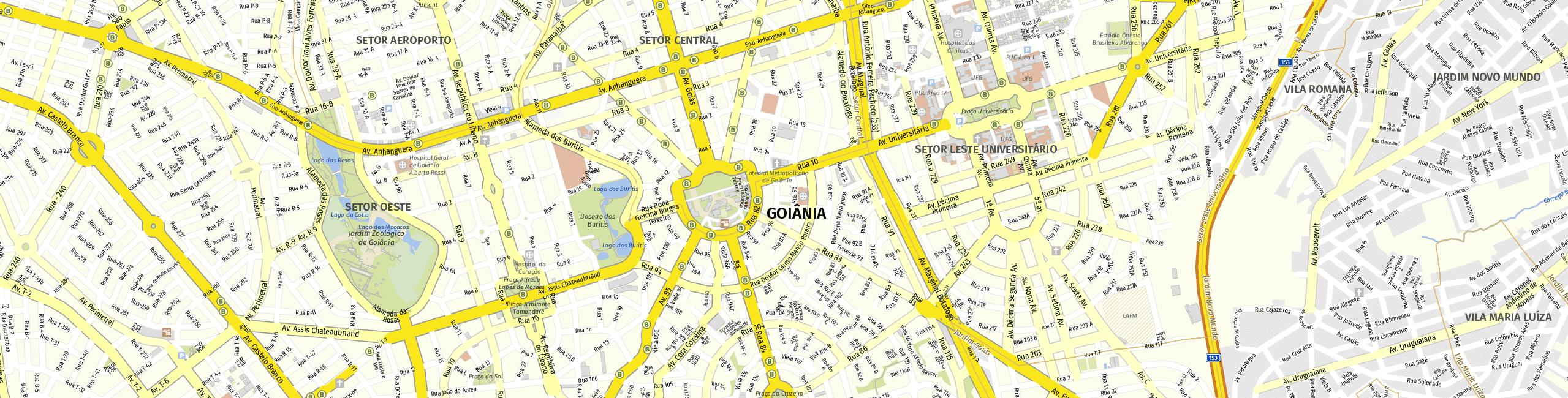 Stadtplan Goiânia zum Downloaden.