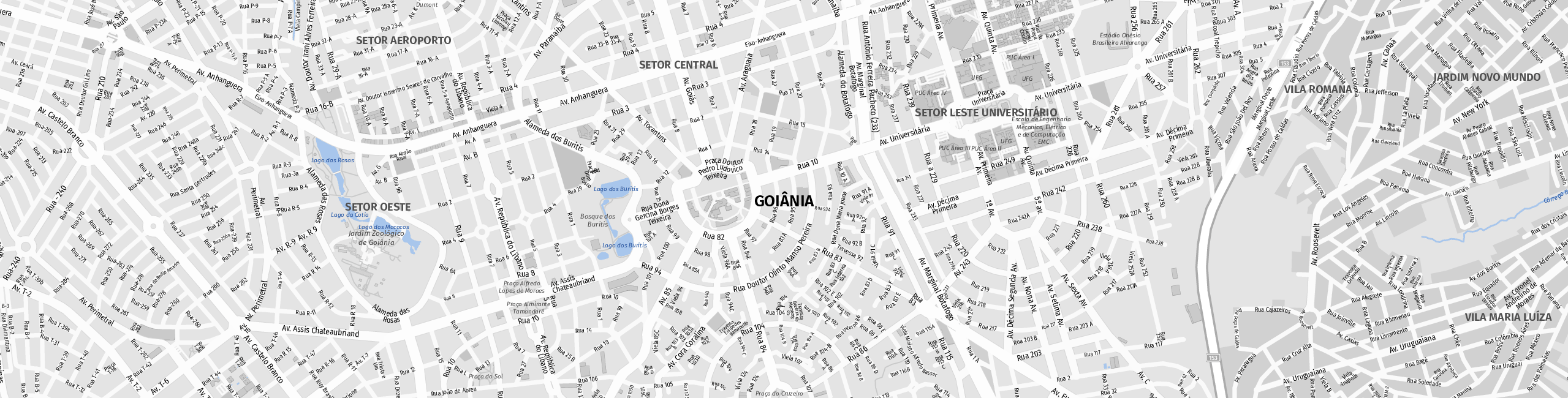 Stadtplan Goiânia zum Downloaden.