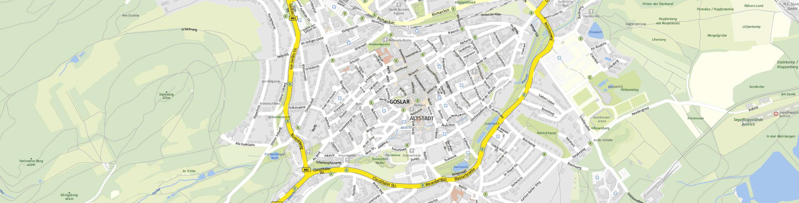 Stadtplan Goslar zum Downloaden.